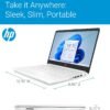 HP 14" Ultra Light Laptop for Student & Home (Intel Quad-Core N4120, 4GB RAM, 128GB(64GB + 64GB SD), 1-Year Office 365) 11-Hr Long Battery Life, Webcam, WiFi, Win 11 Home in S Mode - Snow White