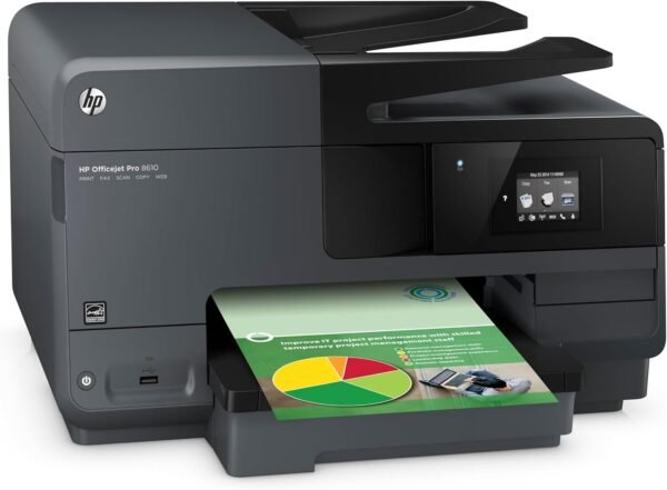 HP OfficeJet Pro 8610,Color All-in-One Wireless Printer with Mobile Printing, HP Instant Ink or Amazon Dash replenishment ready (A7F64A)