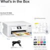 Epson EcoTank ET-2850 Wireless Color All-in-One Cartridge-Free Supertank Printer with Scan, Copy and Auto 2-Sided Printing - White, Medium