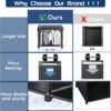 Mavivegue Bookcase, 18-Cube Extra Large Book Shelf, DIY Cube Storage Organizer for Bedroom, Living Room, Home Office - Black