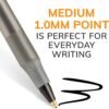 BIC Round Stic Xtra Life Black Ballpoint Pens, Medium Point Pens (1.0mm), 144-Count Pack of Bulk Pens, Flexible Round Barrel for Writing Comfort, No. 1 Selling Ballpoint Pens