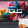 ASUS 14" FHD Laptop, Intel Celeron N4500 Processor, Windows 11 Home, MS Office 365, 4GB RAM, 564GB Storage (500GB External Drive + 64GB eMMC), with WOWPC External DVD & Fingerprint Reader
