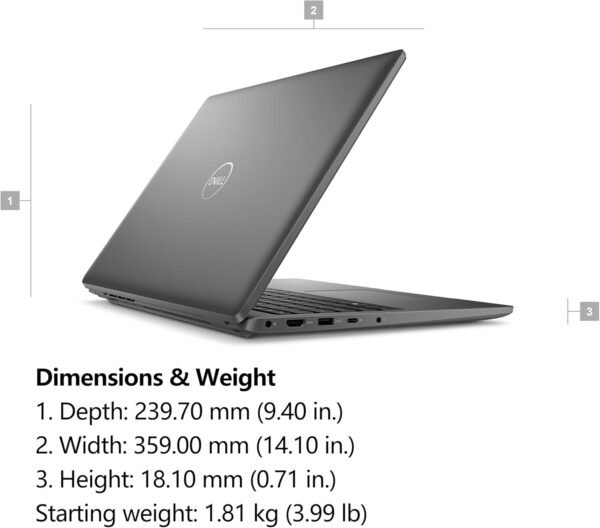 Dell Latitude 3550 Business Laptop Computer, 32GB DDR5 RAM, 1TB PCIe SSD, 13th Gen Intel 10-Core i5-1335U (Beat i7-1255U), 15.6" FHD, WiFi 6E, Bluetooth 5.3, USB4 Type-C, Windows 11 Pro