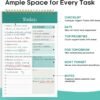 To Do List Pad - To Do List Notebook for Work with 52 Sheets, Undated Daily Planner Perfect for Daily Tasks and Goal Setting, To Do List Notepad Suitable for Office, Home and School-Greenery Sway