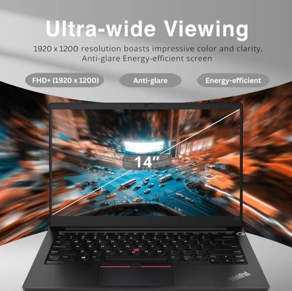 Lenovo ThinkPad E14 Gen 5 Business Laptop, 14" FHD+ Display, AMD Ryzen 7 7730U (Beat i7-1255U), 24GB RAM, 2TB SSD, FP Reader, Backlit Keyboard, HDMI, RJ45, Wi-Fi 6, Windows 11 Pro, Black