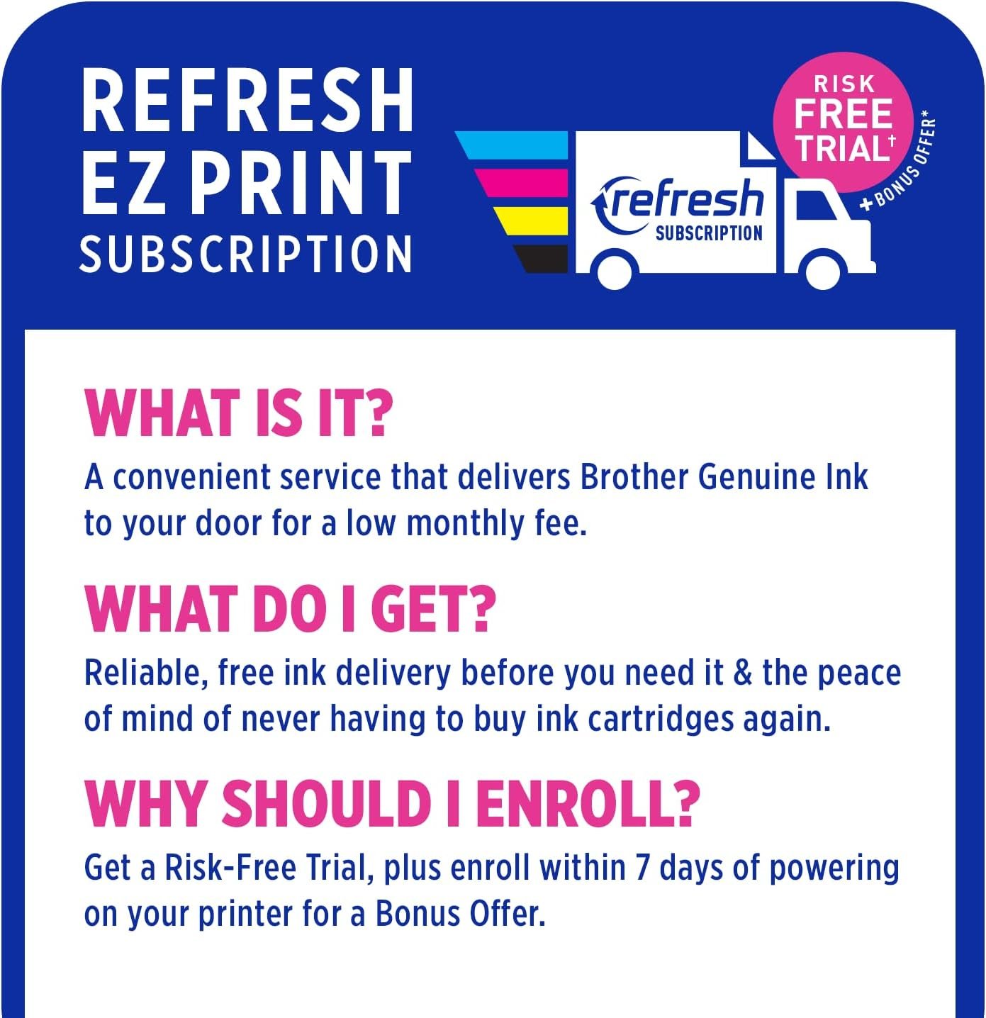 Brother MFC-J1170DW Wireless Color Inkjet All-in-One Printer with Mobile Device Printing, NFC, Cloud Printing & Scanning, Refresh Subscription and Amazon Dash Replenishment Ready - Image 5