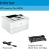 HP LaserJet Pro 4001n Black & White Printer, Print, Fast speeds, Easy setup, Mobile printing, Advanced security, USB, Ethernet Connection, Best-For-Office