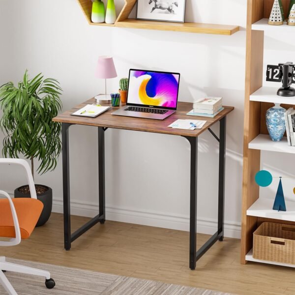 71P8Fte-LtL._AC_SL1500_.jpg PayLessHere 32/39/47 inch Computer Desk Study Writing Table, Adjustable feet, Modern Furniture for Home Office (1, Brown, 32 inch)