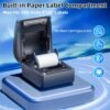 Bluetooth Thermal Label Printer 4x6, Ethernet Shipping Label Printer, D550 Pro Wireless Thermal Shipping Label Printer for Small Business, Office, Home, Support Bluetooth/Ethernet/USB
