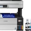 Epson EcoTank Pro ET-5150 Wireless Color All-in-One Supertank Printer with Scanner, Copier, Plus Auto Document Feeder, Large, White