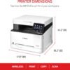 Canon Color imageCLASS MF652Cw - Wireless Laser Printer, Multifunction with Scanner, Copier, Mobile Ready, 3 Year Limited Warranty, 22 PPM Color, White
