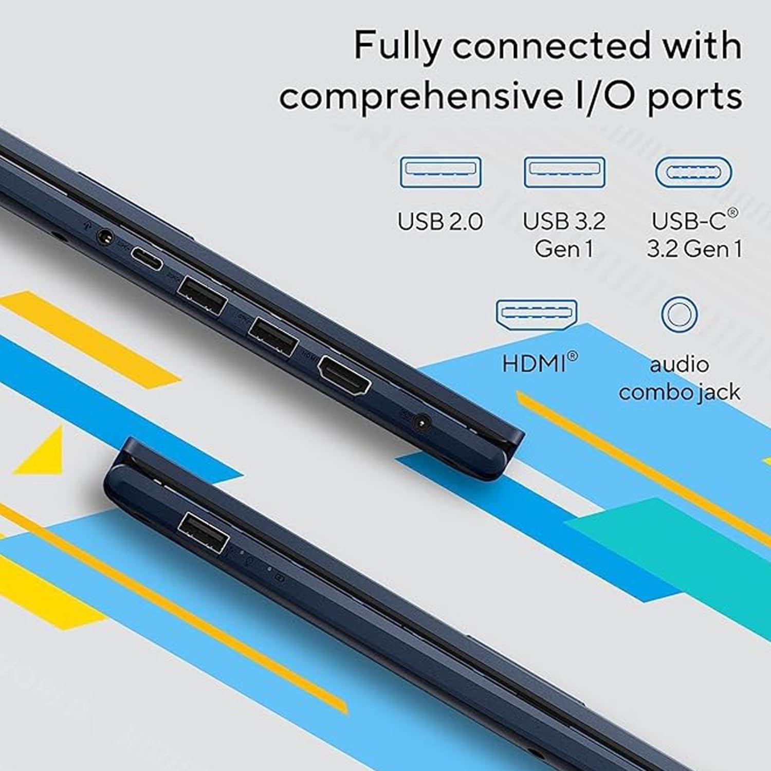 ASUS Daily Vivobook Laptop, 14" FHD Display, Intel Core i3-1215U, 16GB RAM, 1TB SSD, Wi-Fi 6, HDMI, Webcam, Touchpad, Windows 11 Home, Blue - Image 4