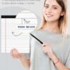6 Pack 8.5 x 11 Legal Pads for Office Supplies Paper Pads 8.5 x 11 White Note Pads for Work Lined Writing Pads Notebook White Legal Pads Wide Ruled Notepads 30 Sheets Per Writing Pad Legal Note Pad