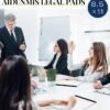 6 Pack 8.5 x 11 Legal Pads for Office Supplies Paper Pads 8.5 x 11 White Note Pads for Work Lined Writing Pads Notebook White Legal Pads Wide Ruled Notepads 30 Sheets Per Writing Pad Legal Note Pad