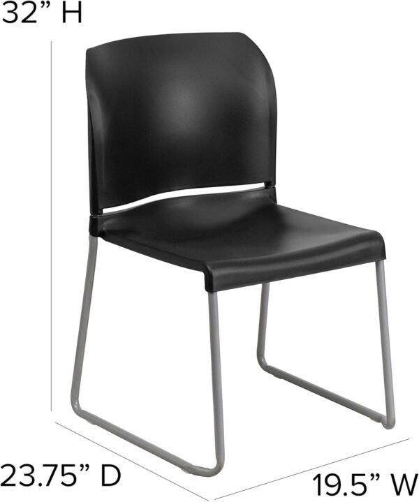 71SFSo4FE4L._AC_SL1500_.jpg Flash Furniture Hercules Series Contoured Stacking Chairs for Waiting Rooms and Offices, Ergonomic Lobby Chairs with Curved Back, Set of 5, Black