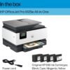HP OfficeJet Pro 9125e All-in-One Printer, Color, Printer-for-Small Medium Business, Print, Copy, scan, fax,Touchscreen; Smart Advance Scan, 3 month Instant Ink trial included