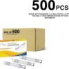 OLYMPX 500 Pcs of Prong Paper Fastener Compressors for Standard 2-Hole Punch, Works with 1 Inch - 3.5 Inch Capacity, 2.75 Inch Center for Paper Fastener Prong Bases, Bulk-Packed