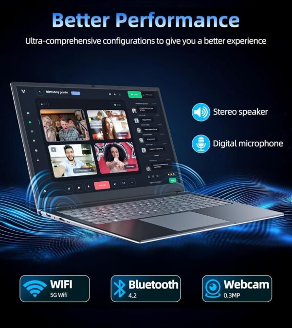 71TNSsCFmZL._AC_SL1500_.jpg Naclud Windows 11 Laptops, 17.3 Inch Laptop Computer with Core i3 Processor, 4GB DDR3 128GB SSD, 60800mWh Battery, FHD IPS Display, Type-C, HDMI, 5G WiFi, BT4.2, Webcam, USB3.2