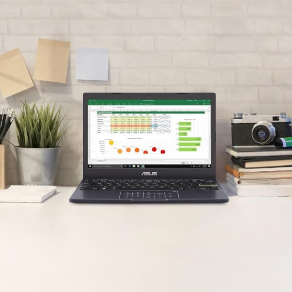 ASUS 14" FHD Laptop, Intel Celeron N4500 Processor, Windows 11 Home, MS Office 365, 4GB RAM, 564GB Storage (500GB External Drive + 64GB eMMC), with WOWPC External DVD & Fingerprint Reader