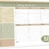 Weekly To Do List Notepad with 52 Undated Sheets（8.5"×11"）- Undated Weekly Planner Notepad for Office Desk Accessories and Supplies - Forest Shades