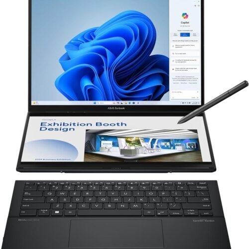 ASUS Zenbook DUO Laptop, Dual 14” OLED 3K 120Hz Touch Display, Evo, Intel Core Ultra 9 285H, Intel Arc Graphics, 32GB RAM, 1TB SSD, Windows 11, UX8406CA-PS99T