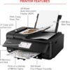 Canon PIXMA TR8620a - All-in-One Printer Home Office|Copier|Scanner|Fax|Auto Document Feeder | Photo, Document | Airprint (R), Android, Black, Works with Alexa