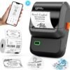 Label Maker Machine with Tape, M100 Bluetooth Label Printer, Versatile App with 1000 Icons and 300 Templates, 2 Inch Address Label Maker for Small Business, Office, Home, School, Black