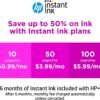 HP OfficeJet Pro 9015 All-in-One Wireless Color Printer, with Smart Home Office Productivity, HP Instant Ink, Works with Alexa (1KR42A)