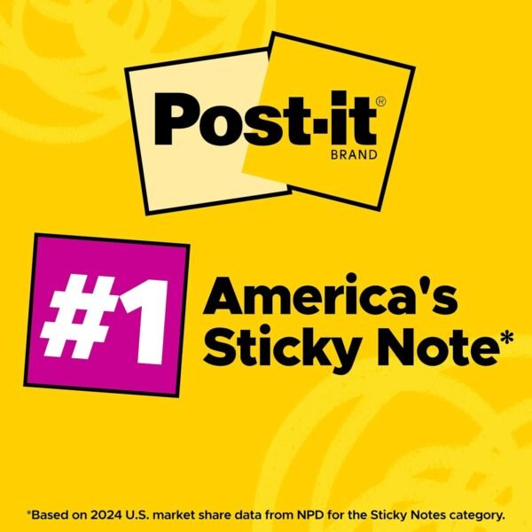 Post-it Mini Notes, 1 3/8 in. x 1 7/8 in., 24 Sticky Notes Pads, 100 Sheets per Pad, Poptimistic Collection, School Supplies and Oﬃce Products, The Original Post-it Note