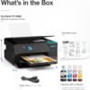 Epson EcoTank ET-2980 Wireless All-in-One Color Supertank Printer with up to 3 Years of Ink, Refillable Tanks, Perfect for Home, 15 PPM, 1.44" Color Screen, Auto 2-Sided Printing - Black