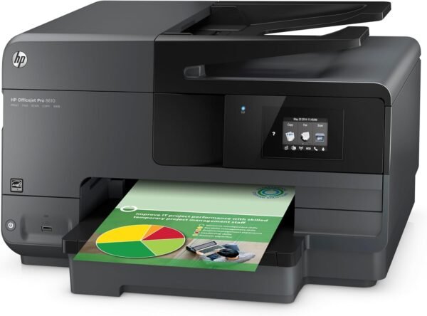 HP OfficeJet Pro 8610,Color All-in-One Wireless Printer with Mobile Printing, HP Instant Ink or Amazon Dash replenishment ready (A7F64A)