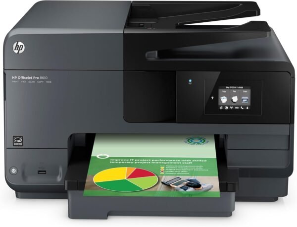 HP OfficeJet Pro 8610,Color All-in-One Wireless Printer with Mobile Printing, HP Instant Ink or Amazon Dash replenishment ready (A7F64A)