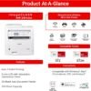 Canon imageCLASS MF284dw - Monochrome, Duplex, Wireless Laser Printer, Multifunction with Print, Copy, Scan, Auto Document Feeder, 1 Year Limited Warranty, 35 PPM, White