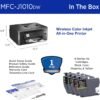 Brother MFC-J1010DW Wireless Color Inkjet All-in-One Printer with Mobile Device and Duplex Printing, Refresh Subscription and Amazon Dash Replenishment Ready