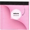 Pink Legal Pad Note Pads 8.5x11 inch, Wide Ruled Clear Print Writing Pads 30 Sheets/Pad, 20lb Colored Paper, Perforated Notepad with Sturdy Back (3 Pads Pink)