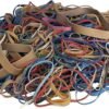BAZIC Assorted Dimensions 227g/0.5 lbs. Rubber Bands, Multi Color