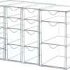 Vtopmart Acrylic Organizer with 16 Drawers (4 Set),Clear Storage Drawers for Office Supplies,Desk Organization and Storage for Makeup,Jewelry,Art Crafts