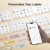NIIMBOT Label Maker Machine Bluetooth Label Printer for School Home Office Organization, Wireless Mini Labeler D110 Upgraded Version, Label Machine with Label, White