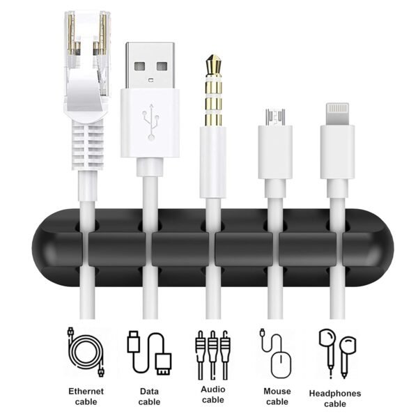 71frsUhd3pL._SL1500_.jpg Cord Organizer, Cable Clips Cord Holder, Cable Management USB Cable Power Wire Cord Clips, 2 Packs Cable Organizers for Car Home and Office (5, 3 Slots)