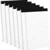 6 Pack 8.5 x 11 Legal Pads for Office Supplies Paper Pads 8.5 x 11 White Note Pads for Work Lined Writing Pads Notebook White Legal Pads Wide Ruled Notepads 30 Sheets Per Writing Pad Legal Note Pad