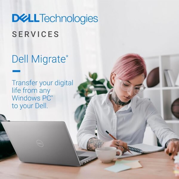 Dell Inspiron 3530 Laptop - 15.6-inch FHD 120Hz Display, Intel Core i5-1334U Processor, 16GB DDR4 RAM, 512GB SSD, Intel Iris Xe Graphics, Windows 11 Home, Migrate Services - Platinum Silver (Aluminum)