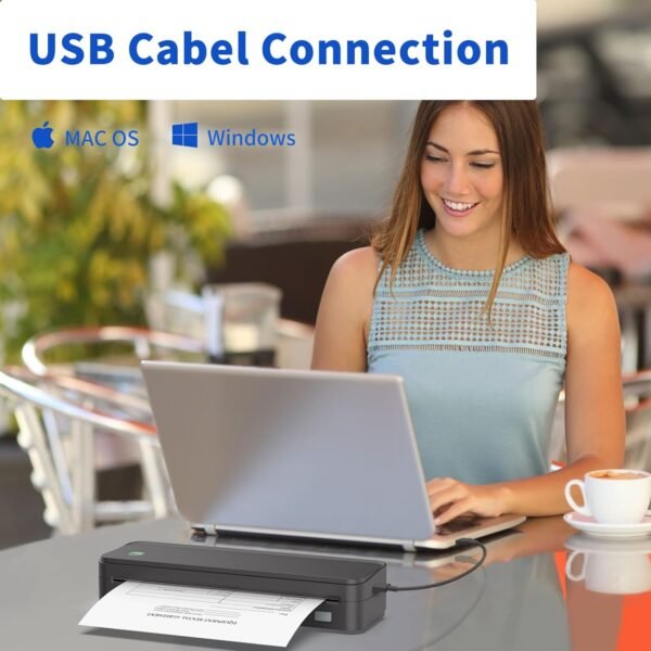 71hQ022r30L._AC_SL1500_.jpg JADENS Bluetooth Thermal Printer, Support 8.5" X 11" US Letter, Portable Printers Wireless for Travel, Inkless Printer Compatible with iOS, Android, Mobile Printer for Home, Office, School