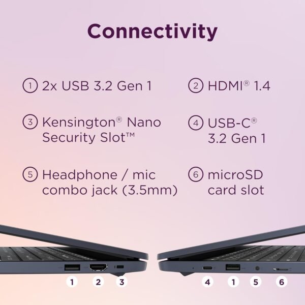 71hvUKaAMWL._AC_SL1500_.jpg Lenovo IdeaPad 3i Chromebook, 15.6” FHD Display, Intel Celeron N4500, 8GB RAM, 64GB eMMC, 1920x1080 px, 720p Camera, Chrome OS, Abyss Blue