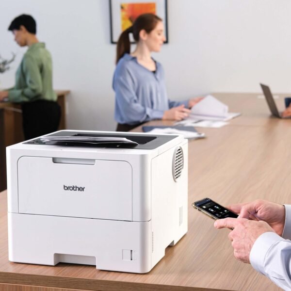 Brother Professional Laser Printer with High-Speed 50 ppm Output, Advanced Security Features, and Wireless Networking for Business, Monochrome Printing with Duplex Capability (HL-6210DW)