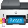 HP Smart -Tank 7301 Wireless All-in-One Cartridge-free Ink Printer, up to 2 years of ink included, mobile print, scan, copy, automatic document feeder (28B70A), Gray