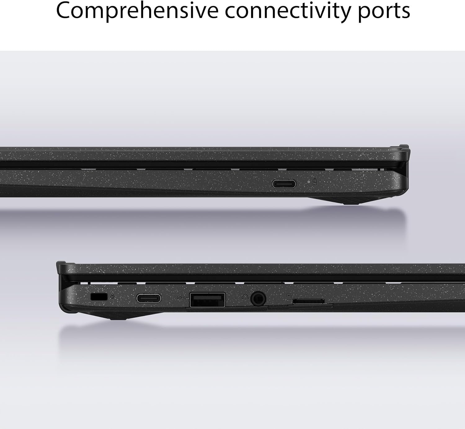 ASUS Chromebook CM14 Laptop, 14" HD Anti-Glare Display (1366x768), MediaTek Kompanio 520, 4GB RAM, 64GB eMMC, ChromeOS, Gray, CM1402CM2A-DS44, Gravity Grey - Image 7