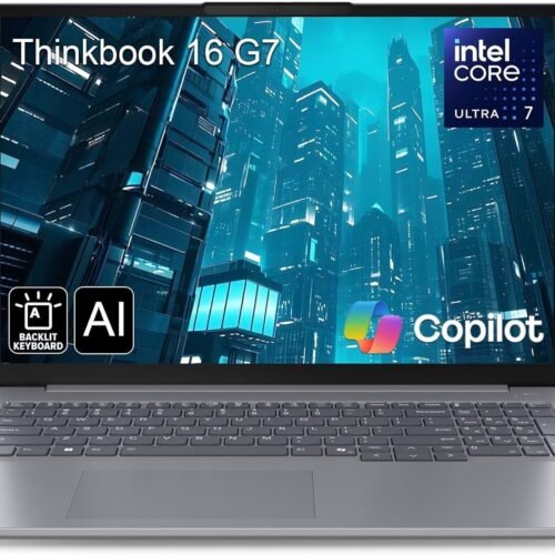 Lenovo ThinkBook 16 G7 16" FHD+ Business Laptop Computer, Intel 16-Core Ultra 7 155H (Beat i7-13705H), Arc Graphics, 64GB DDR5 RAM, 2TB PCIe SSD, WiFi 6E, Backlit Keyboard, Windows 11 Pro, AZ-XUT