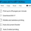 HP LaserJet Pro MFP 3101fdw Wireless Black & White All-in-One Laser Printer, Scanner, Copier, Fax, Best-for-Office (3G628F)