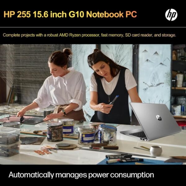 hp 255 G10 Laptop for Home or Work, 64GB RAM, 1TB SSD, 15.6" Full HD, Ryzen 3 7330U (Beat Intel i5-1135G7), HDMI, USB-C, Windows 11 Pro, Business and Fun Ready