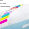 500 Pieces Tabs 2 Inch Sticky Index Tabs, Writable and Repositionable File Tabs Flags Colored Page Markers Labels for Reading Notes, Books and Classify Files, 21 Sets 10 Colors (Index Tabs)